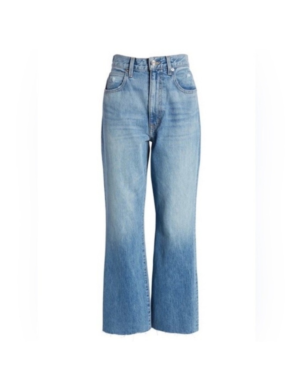 SLVRlake Frankie High Waist Distressed Crop Flare Jeans In Better Days Sz 31
